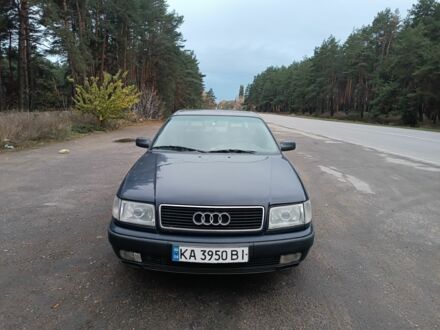 Синий Ауди 100, объемом двигателя 2.5 л и пробегом 369 тыс. км за 2800 $, фото 1 на Automoto.ua