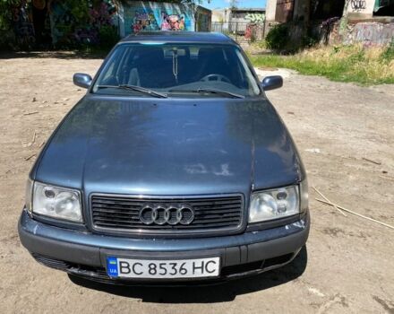 Синий Ауди 100, объемом двигателя 2.8 л и пробегом 400 тыс. км за 1350 $, фото 1 на Automoto.ua