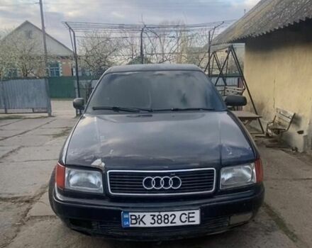 Синий Ауди 100, объемом двигателя 2.6 л и пробегом 350 тыс. км за 1700 $, фото 1 на Automoto.ua