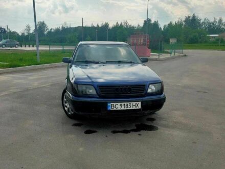 Синий Ауди 100, объемом двигателя 2 л и пробегом 200 тыс. км за 1650 $, фото 1 на Automoto.ua