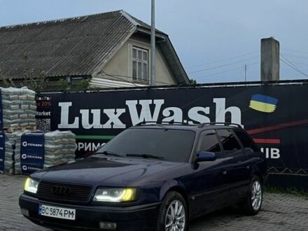 Синий Ауди 100, объемом двигателя 2.6 л и пробегом 348 тыс. км за 2800 $, фото 1 на Automoto.ua