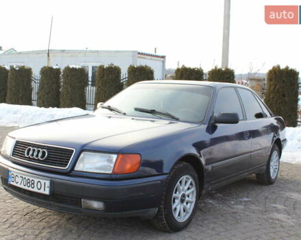 Синий Ауди 100, объемом двигателя 2.6 л и пробегом 358 тыс. км за 2750 $, фото 1 на Automoto.ua