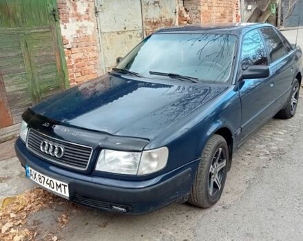 Синій Ауді 100, об'ємом двигуна 2 л та пробігом 300 тис. км за 2900 $, фото 1 на Automoto.ua