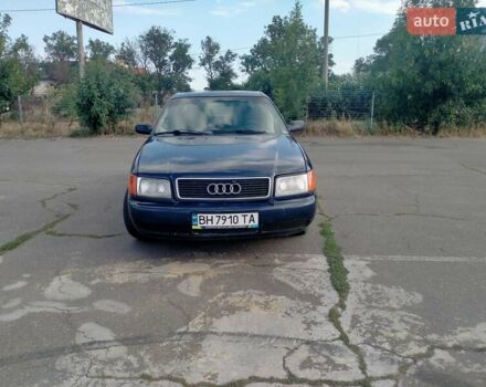 Синий Ауди 100, объемом двигателя 2.6 л и пробегом 350 тыс. км за 1900 $, фото 1 на Automoto.ua