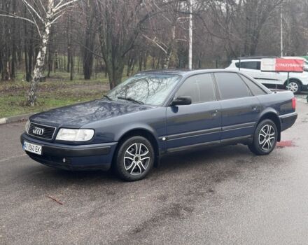 Синий Ауди 100, объемом двигателя 2 л и пробегом 264 тыс. км за 2500 $, фото 1 на Automoto.ua