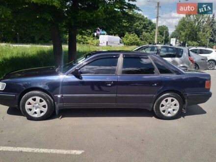 Синий Ауди 100, объемом двигателя 2 л и пробегом 350 тыс. км за 2500 $, фото 1 на Automoto.ua
