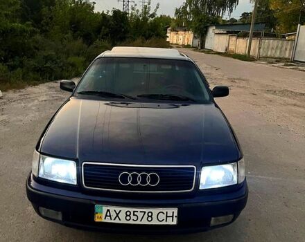 Синий Ауди 100, объемом двигателя 2.6 л и пробегом 400 тыс. км за 1999 $, фото 1 на Automoto.ua