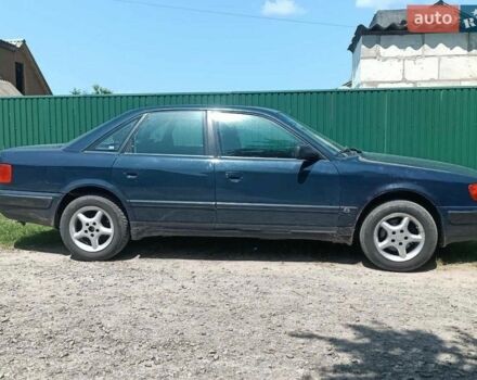 Синій Ауді 100, об'ємом двигуна 2.28 л та пробігом 250 тис. км за 1300 $, фото 1 на Automoto.ua