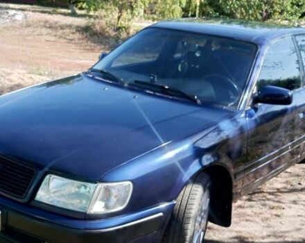 Синий Ауди 100, объемом двигателя 2.6 л и пробегом 356 тыс. км за 3800 $, фото 1 на Automoto.ua