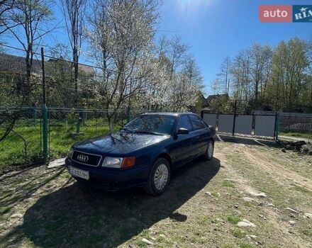 Синий Ауди 100, объемом двигателя 2.5 л и пробегом 356 тыс. км за 2600 $, фото 1 на Automoto.ua