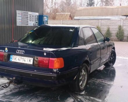 Синий Ауди 100, объемом двигателя 2 л и пробегом 300 тыс. км за 1100 $, фото 1 на Automoto.ua
