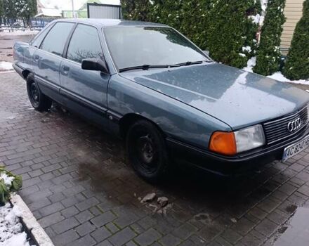 Зеленый Ауди 100, объемом двигателя 2 л и пробегом 350 тыс. км за 2350 $, фото 1 на Automoto.ua