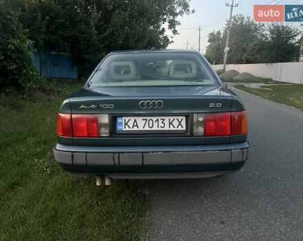 Зеленый Ауди 100, объемом двигателя 2.8 л и пробегом 215 тыс. км за 2800 $, фото 3 на Automoto.ua