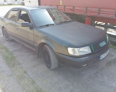 Зеленый Ауди 100, объемом двигателя 2 л и пробегом 500 тыс. км за 2200 $, фото 1 на Automoto.ua