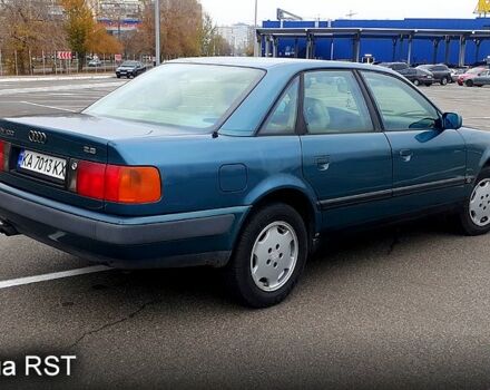 Зеленый Ауди 100, объемом двигателя 2.8 л и пробегом 196 тыс. км за 3500 $, фото 1 на Automoto.ua