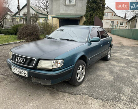 Зеленый Ауди 100, объемом двигателя 2.3 л и пробегом 300 тыс. км за 1500 $, фото 1 на Automoto.ua
