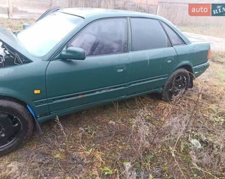 Зеленый Ауди 100, объемом двигателя 2.77 л и пробегом 350 тыс. км за 2100 $, фото 1 на Automoto.ua