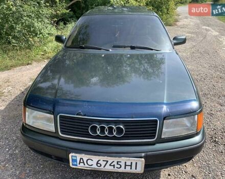 Зеленый Ауди 100, объемом двигателя 1.99 л и пробегом 451 тыс. км за 3400 $, фото 2 на Automoto.ua