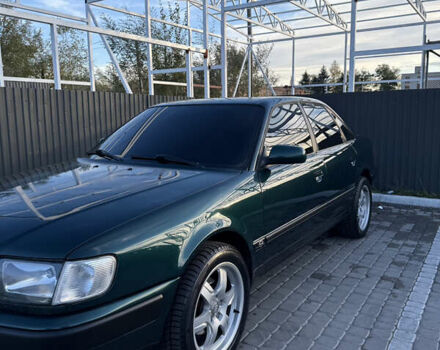 Зеленый Ауди 100, объемом двигателя 2.8 л и пробегом 470 тыс. км за 3500 $, фото 1 на Automoto.ua