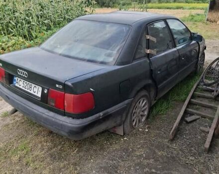 Зеленый Ауди 100, объемом двигателя 2 л и пробегом 375 тыс. км за 400 $, фото 1 на Automoto.ua