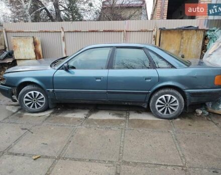 Зеленый Ауди 100, объемом двигателя 2.3 л и пробегом 360 тыс. км за 1200 $, фото 1 на Automoto.ua