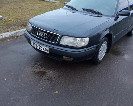 Зеленый Ауди 100, объемом двигателя 2 л и пробегом 268 тыс. км за 2350 $, фото 1 на Automoto.ua