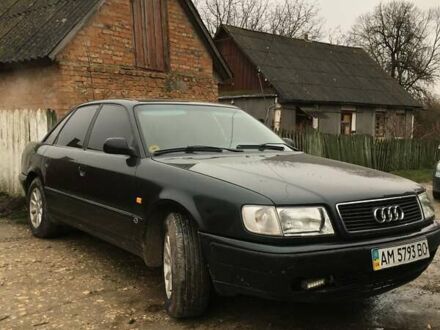 Зеленый Ауди 100, объемом двигателя 2.3 л и пробегом 300 тыс. км за 2800 $, фото 1 на Automoto.ua