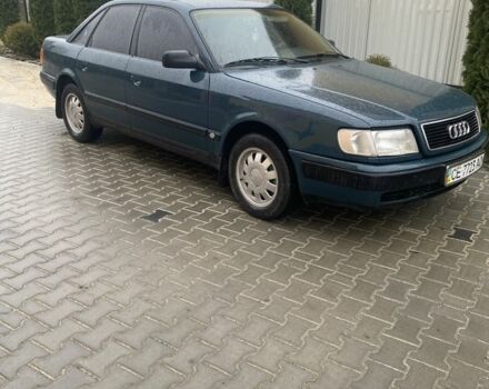 Зеленый Ауди 100, объемом двигателя 2.3 л и пробегом 388 тыс. км за 2200 $, фото 1 на Automoto.ua