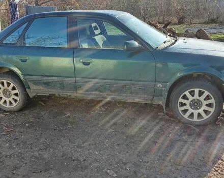 Зеленый Ауди 100, объемом двигателя 2.3 л и пробегом 135 тыс. км за 1300 $, фото 1 на Automoto.ua