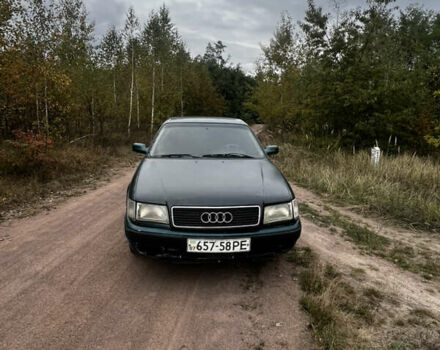 Зеленый Ауди 100, объемом двигателя 2.3 л и пробегом 401 тыс. км за 1600 $, фото 1 на Automoto.ua