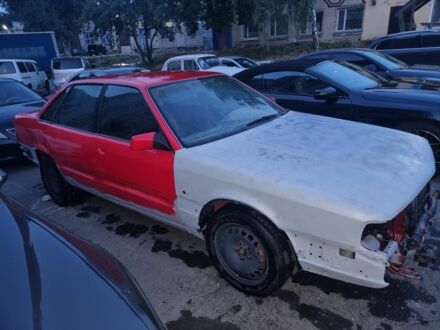 Красный Ауди 200, объемом двигателя 2.2 л и пробегом 270 тыс. км за 4500 $, фото 1 на Automoto.ua