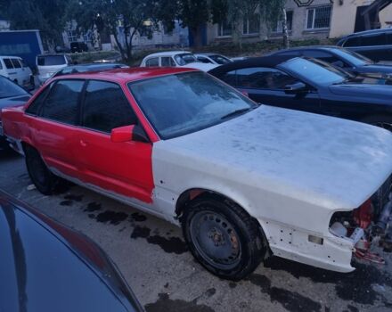 Красный Ауди 200, объемом двигателя 2.2 л и пробегом 270 тыс. км за 4500 $, фото 1 на Automoto.ua