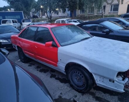 Красный Ауди 200, объемом двигателя 2.2 л и пробегом 300 тыс. км за 4000 $, фото 1 на Automoto.ua