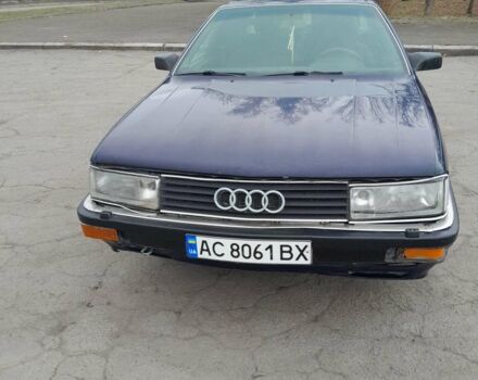 Синий Ауди 200, объемом двигателя 2 л и пробегом 380 тыс. км за 1100 $, фото 1 на Automoto.ua