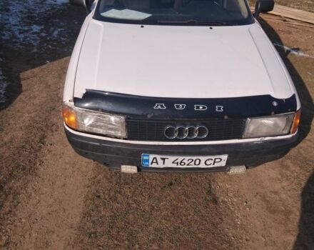 Белый Ауди 80, объемом двигателя 1.8 л и пробегом 90 тыс. км за 950 $, фото 3 на Automoto.ua