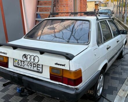 Белый Ауди 80, объемом двигателя 1.6 л и пробегом 220 тыс. км за 1000 $, фото 2 на Automoto.ua