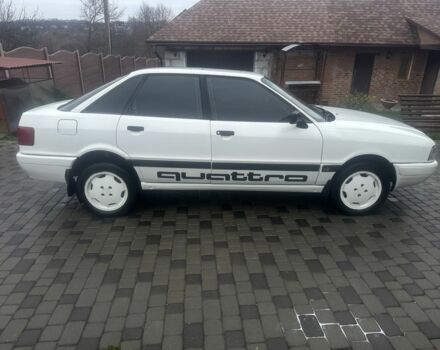 Белый Ауди 80, объемом двигателя 1.8 л и пробегом 270 тыс. км за 3000 $, фото 1 на Automoto.ua