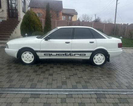 Белый Ауди 80, объемом двигателя 1.8 л и пробегом 270 тыс. км за 3000 $, фото 2 на Automoto.ua