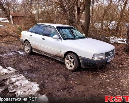 Белый Ауди 80, объемом двигателя 1.8 л и пробегом 450 тыс. км за 1499 $, фото 1 на Automoto.ua