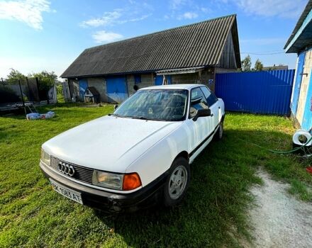 Белый Ауди 80, объемом двигателя 1.8 л и пробегом 370 тыс. км за 1100 $, фото 1 на Automoto.ua