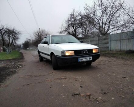 Белый Ауди 80, объемом двигателя 1.8 л и пробегом 200 тыс. км за 1162 $, фото 1 на Automoto.ua