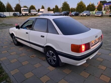 Ауді 80 1990 у Буче на Automoto.ua Білий Ауді 80, об'ємом двигуна 1.8 л та пробігом 170 тис. км за 1200 $, фото 1 на Automoto.ua