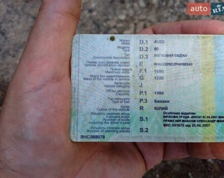 Белый Ауди 80, объемом двигателя 2 л и пробегом 255 тыс. км за 1600 $, фото 1 на Automoto.ua