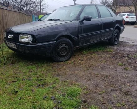 Черный Ауди 80, объемом двигателя 2 л и пробегом 300 тыс. км за 650 $, фото 1 на Automoto.ua