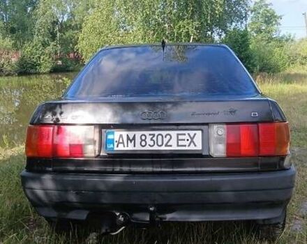 Черный Ауди 80, объемом двигателя 1.8 л и пробегом 500 тыс. км за 1500 $, фото 1 на Automoto.ua