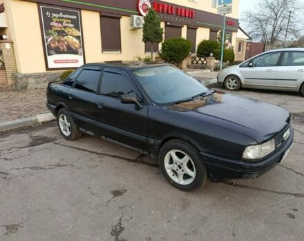 Черный Ауди 80, объемом двигателя 1.8 л и пробегом 312 тыс. км за 2000 $, фото 1 на Automoto.ua