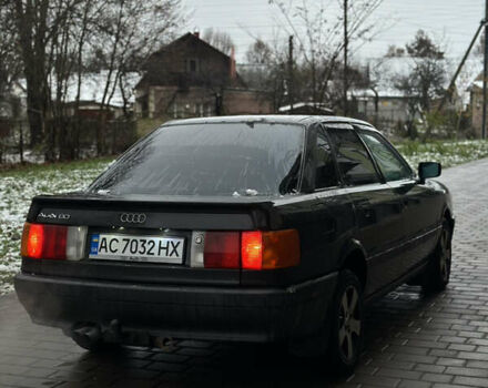 Черный Ауди 80, объемом двигателя 1.8 л и пробегом 602 тыс. км за 2200 $, фото 2 на Automoto.ua
