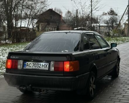 Черный Ауди 80, объемом двигателя 1.8 л и пробегом 600 тыс. км за 2150 $, фото 1 на Automoto.ua