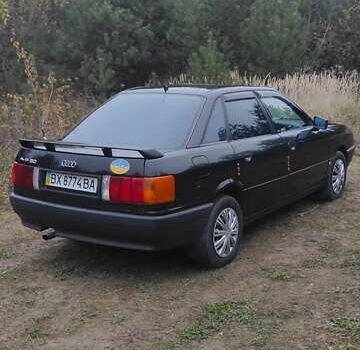 Черный Ауди 80, объемом двигателя 1.6 л и пробегом 360 тыс. км за 2750 $, фото 21 на Automoto.ua