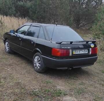 Черный Ауди 80, объемом двигателя 1.6 л и пробегом 360 тыс. км за 2750 $, фото 22 на Automoto.ua